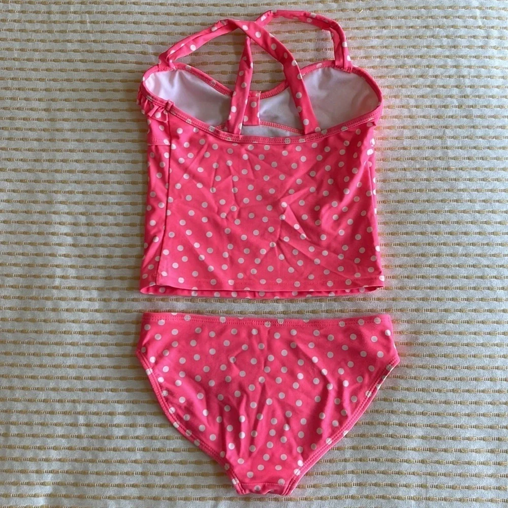 𝅺XHILARATION girls tankini size MED 7/8